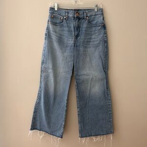 J. Crew Wide Leg Cropped Jeans